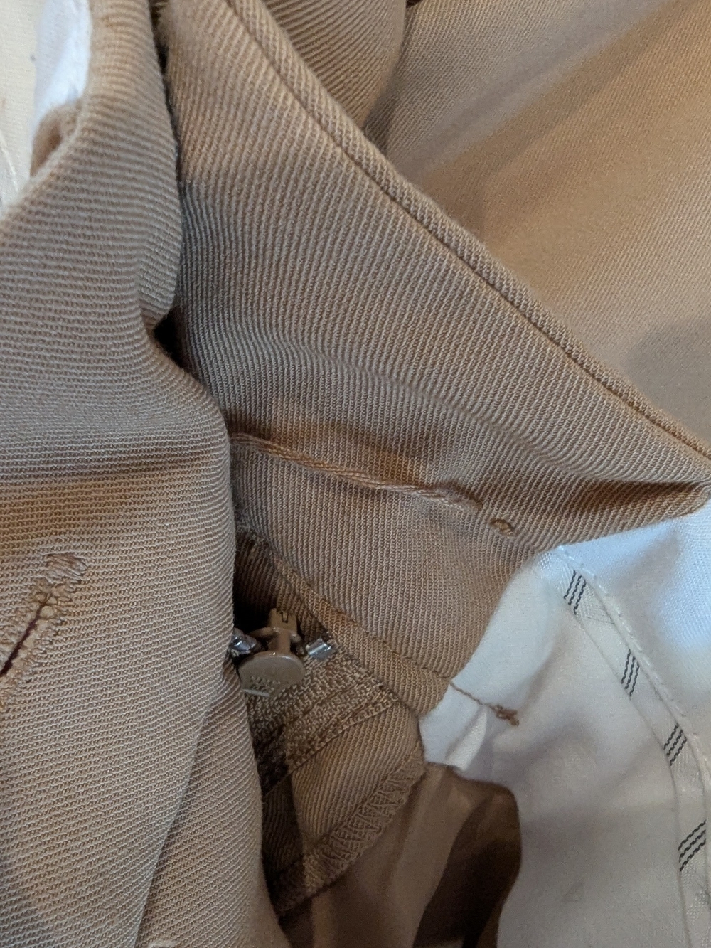 Dynamite Beige Wide Leg Split-Hem Pants - Picture 11 of 11